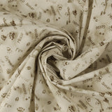 Coton imprimé - 1-2-3 animaux coordonnés - 007 - Naturel