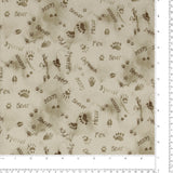 Coton imprimé - 1-2-3 animaux coordonnés - 007 - Naturel