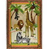 Panneau de Coton Imprimé - SAVANE - 36 x 44 po (90 x 112 cm) - Multicouleur