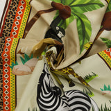 Panneau de Coton Imprimé - SAVANE - 36 x 44 po (90 x 112 cm) - Multicouleur