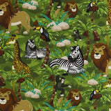 Coton Imprimé - SAVANE - 002 - Vert