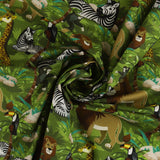 Coton Imprimé - SAVANE - 002 - Vert