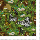 Coton Imprimé - SAVANE - 002 - Vert
