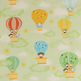 Coton Imprimé Coordonné - COPAINS DE BÉBÉ - 002 - Vert Pâle