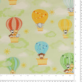 Coton Imprimé Coordonné - COPAINS DE BÉBÉ - 002 - Vert Pâle