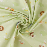 Coton Imprimé Coordonné - COPAINS DE BÉBÉ - 003 - Vert Pâle