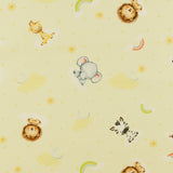 Coton Imprimé Coordonné - COPAINS DE BÉBÉ - 004 - Jaune Pâle