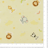 Coton Imprimé Coordonné - COPAINS DE BÉBÉ - 004 - Jaune Pâle