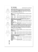 V1936 MISSES' BLAZER DRESS (16-18-20-22-24)