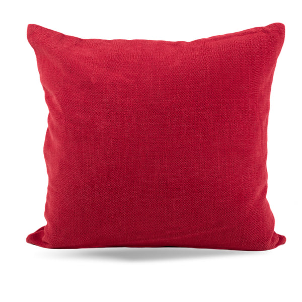 Decorative cushion cover - Abra -Crimson - 17 x 17''