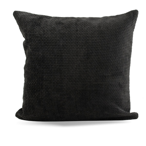 Decorative cushion cover - Rowe -Black - 17 x 17''