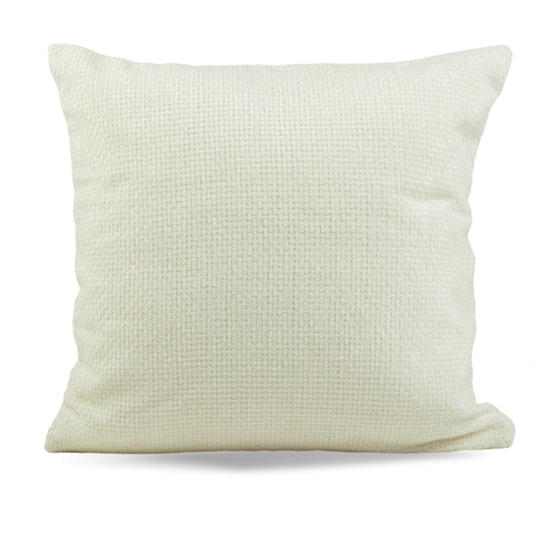 Decorative cushion cover - Rowe -White - 17 x 17''