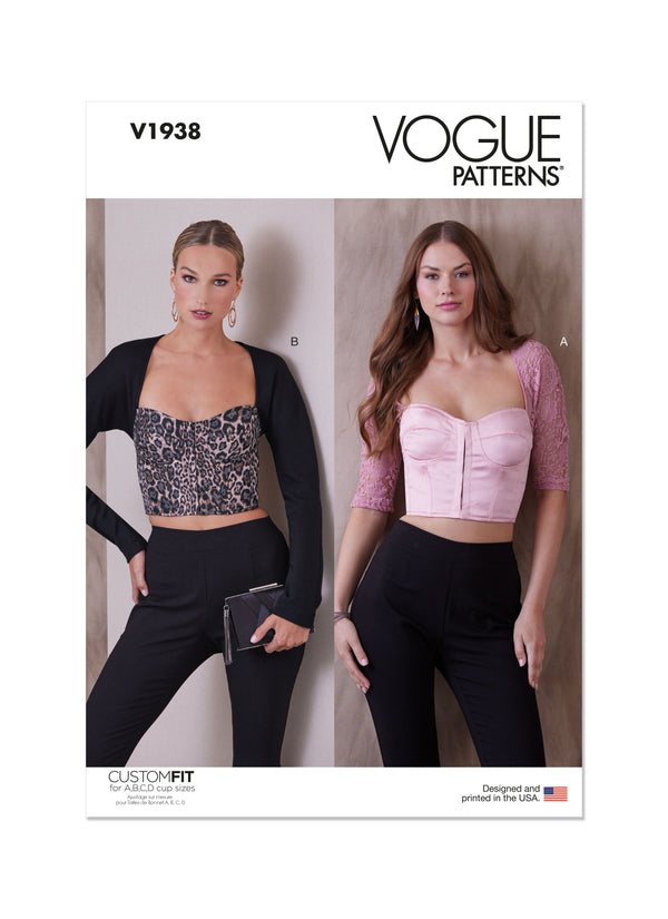 V1938 MISSES' TOPS (18-20-22-24-26)