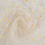 Tulle marguerite - Blanc