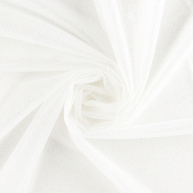 Tulle pailleté cristal - Blanc