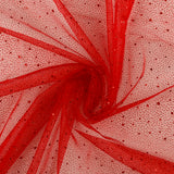 Sparkling tulle with glittery dots - 365 - Red