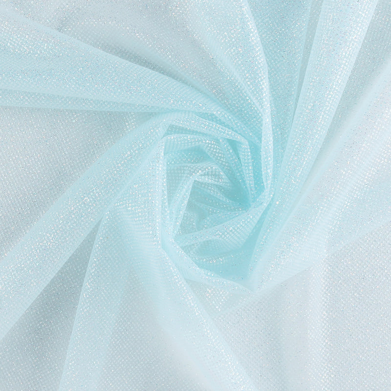 Crystal Glitter Tulle - Sky