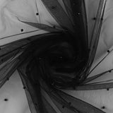 Tulle perlé - 001 - Noir