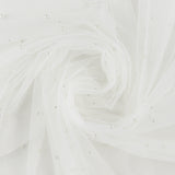 Tulle perlé - 010 - Ivoire
