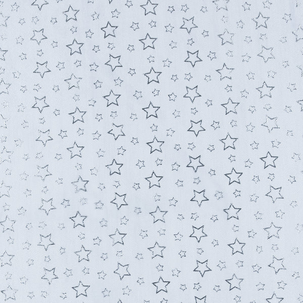 Tulle étoilé - Minuit/Argent