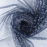 Tulle étoilé - Minuit/Argent