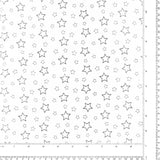 Tulle étoilé - Blanc/Argent