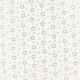 Tulle étoilé - Blanc/Or