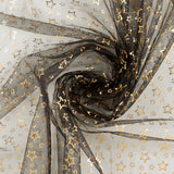 Tulle étoilé - Noir/Or