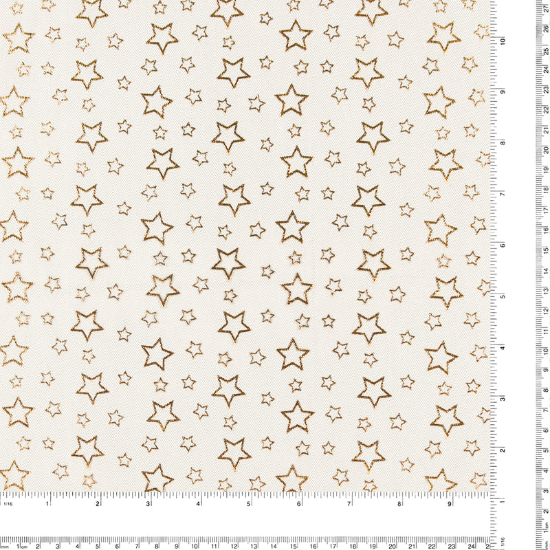 Tulle étoilé - Noir/Or