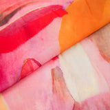 Printed Chiffon - ELEGANZA - 009 - Red Rose