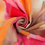 Printed Chiffon - ELEGANZA - 009 - Red Rose