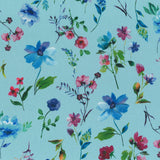 Printed Chiffon - ELEGANZA - 002 - Aqua