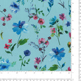 Printed Chiffon - ELEGANZA - 002 - Aqua