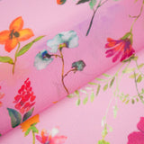 Chiffon Imprimé - ELEGANZA - 001 - Rose