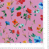 Chiffon Imprimé - ELEGANZA - 001 - Rose