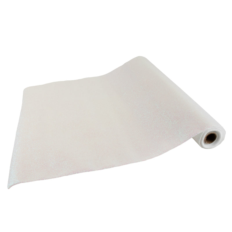 Glitter Table Runner - White