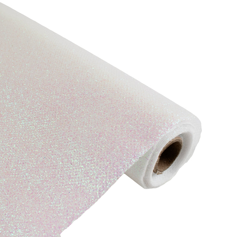 Glitter Table Runner - White