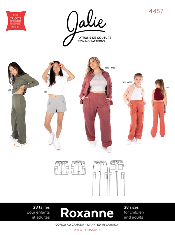 Jalie 4457 - ROXANNE - Cargo Shorts and Sweatpants