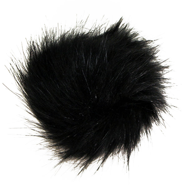 POM POM FAUX FUR 5″ Black – Fabricville