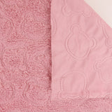 Peluche avec endos Chenille  - 435 - Rose