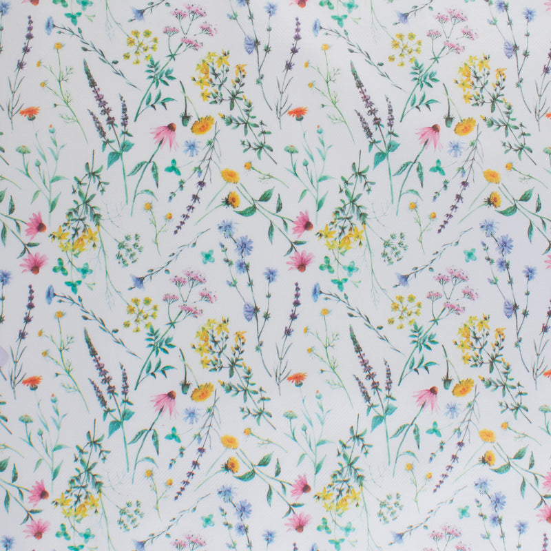 Home Decor Fabric - Tablecloth Vinyl - Flowers - Multicolor