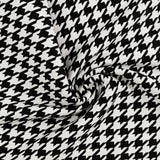 Tissu à carreaux pour costume - DEVONSHIRE - 008 - Noir et Blanc