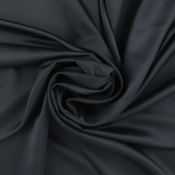 Crepe Satin - CHANTILLY - 001 - Black Ink