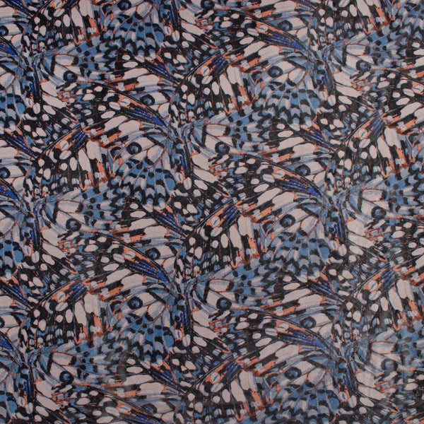 Printed Mesh - ARIELLE - 001 - Blue