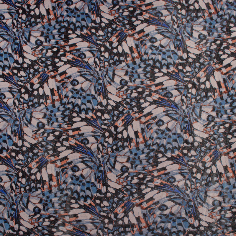 Printed Mesh - ARIELLE - 001 - Blue