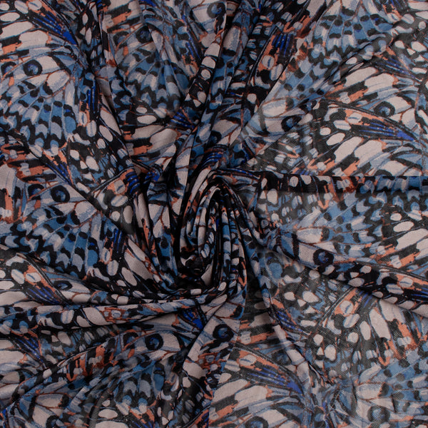 Printed Mesh - ARIELLE - 001 - Blue