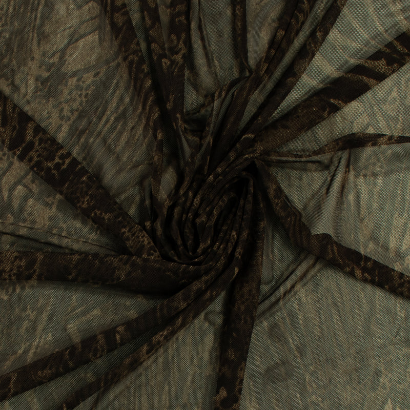 Printed Mesh - ARIELLE - 005 - Green