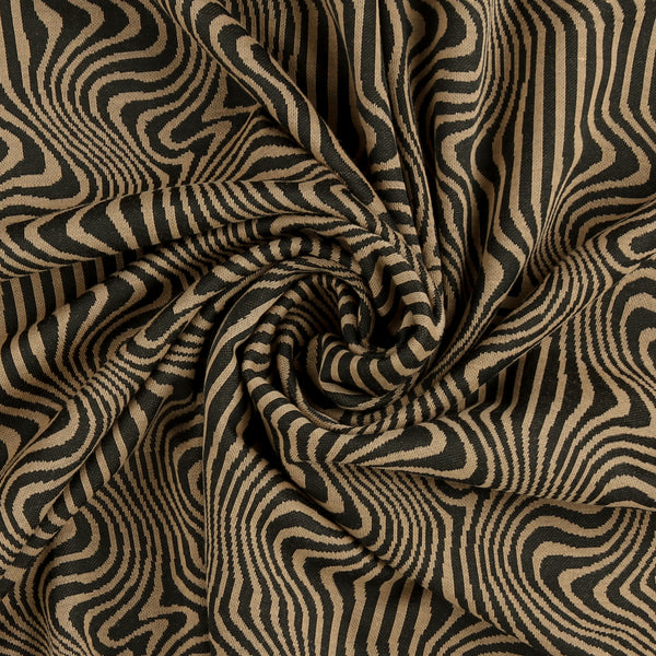 Printed Jacquard Knit - NOVARA - 002 - Brown