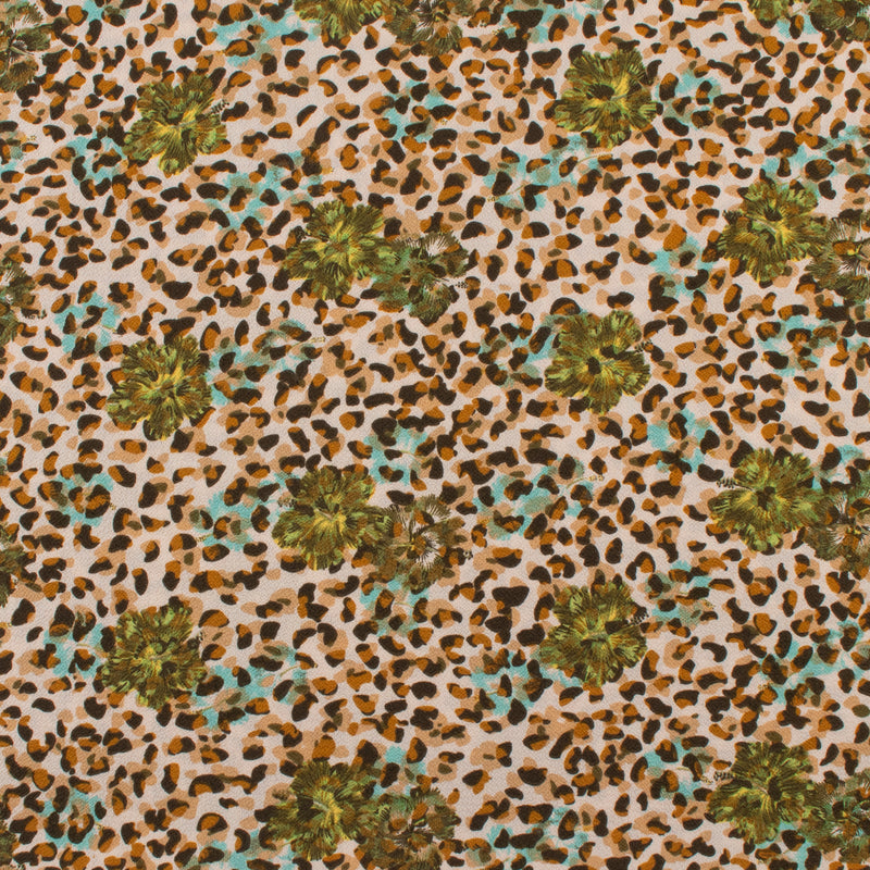 Printed Crepe - ROTTERDAM - 002 - Coral