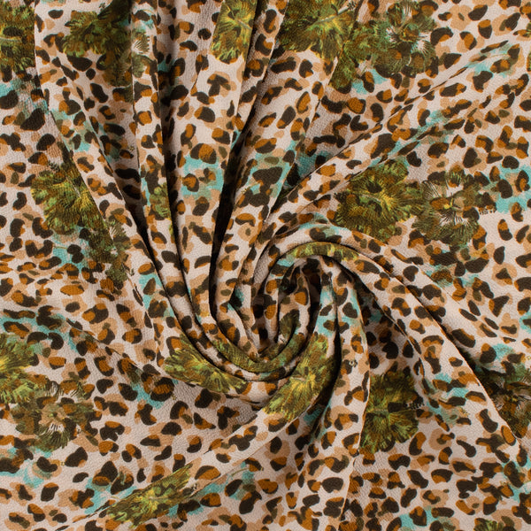 Printed Crepe - ROTTERDAM - 002 - Coral